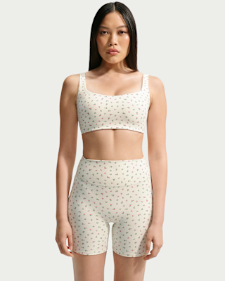 NIKE公式】NikeSKIMS Matte ウィメンズ プリント スクープネック ブラ